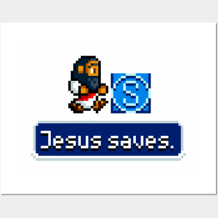 Jesus Saves (His Game) Posters and Art